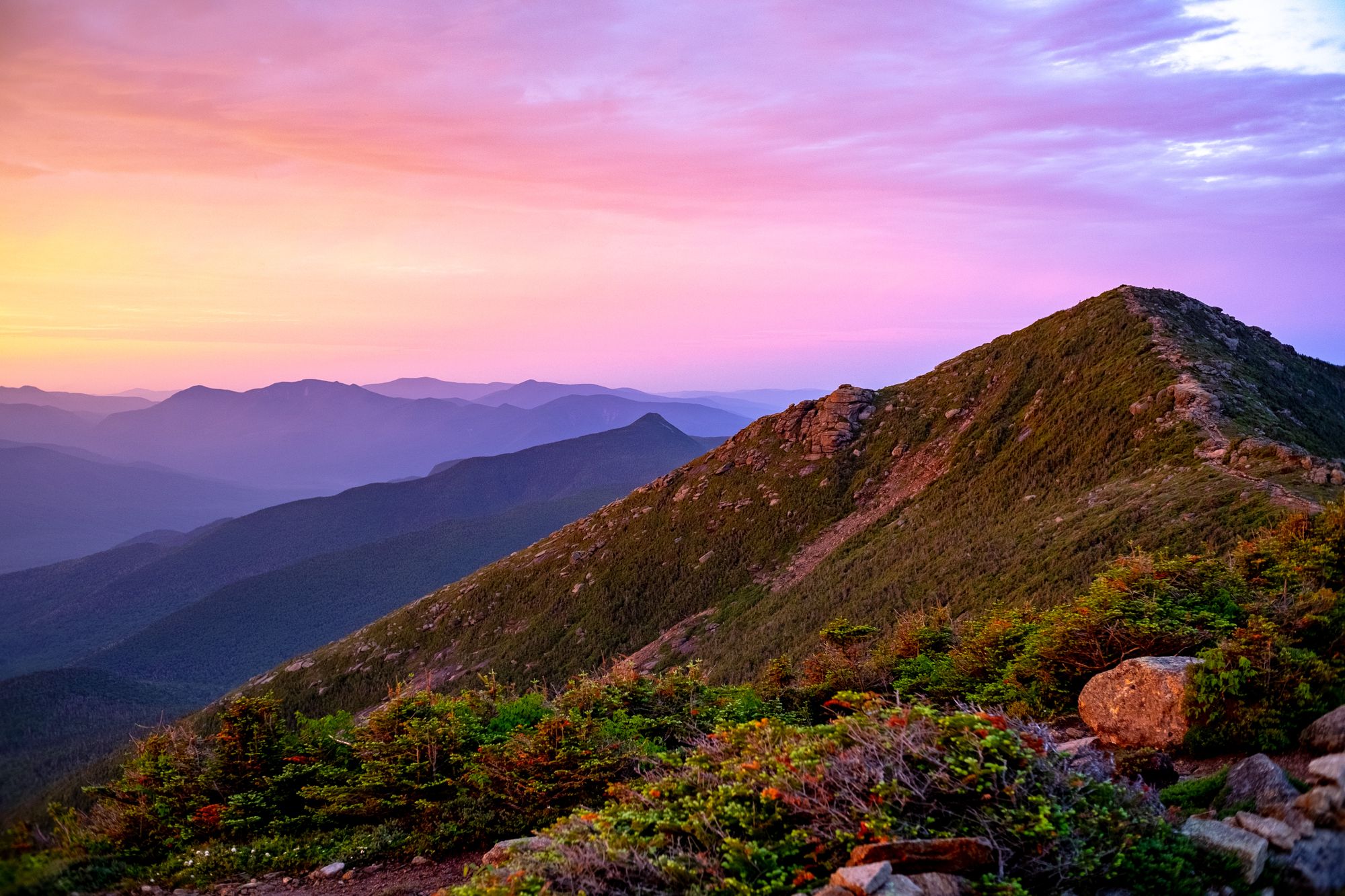 Sunrise on Franconia Ridge